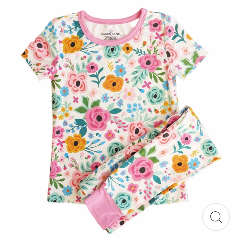 NWT - Caden Lane - Pretty Poppies Two Piece Pajama Set - Size 5/6